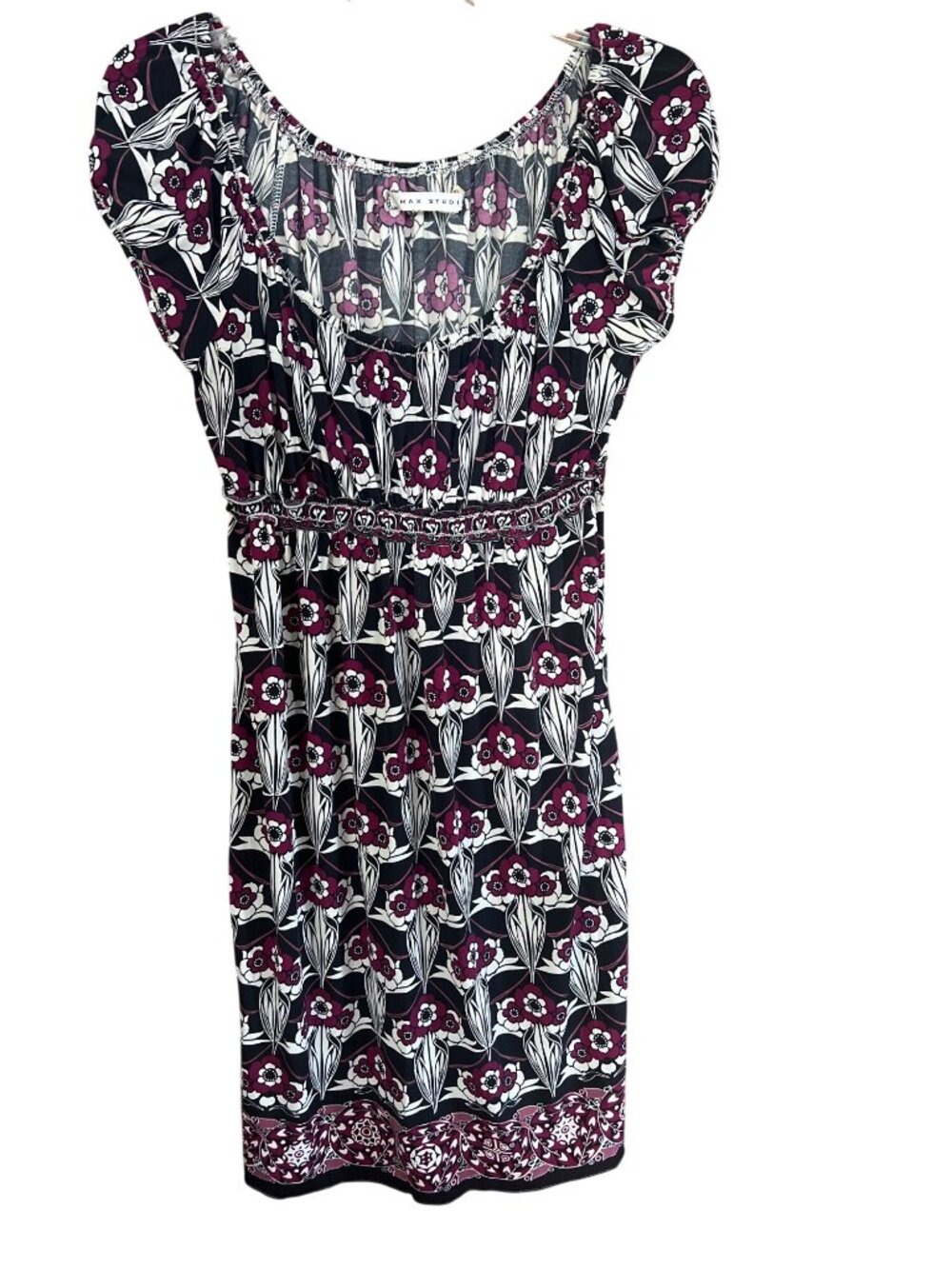 Lot Of 4 Womens Dresses Size 12 Evan Picone Max Studio Floral & Abstract Prints - Picture 8 of 13